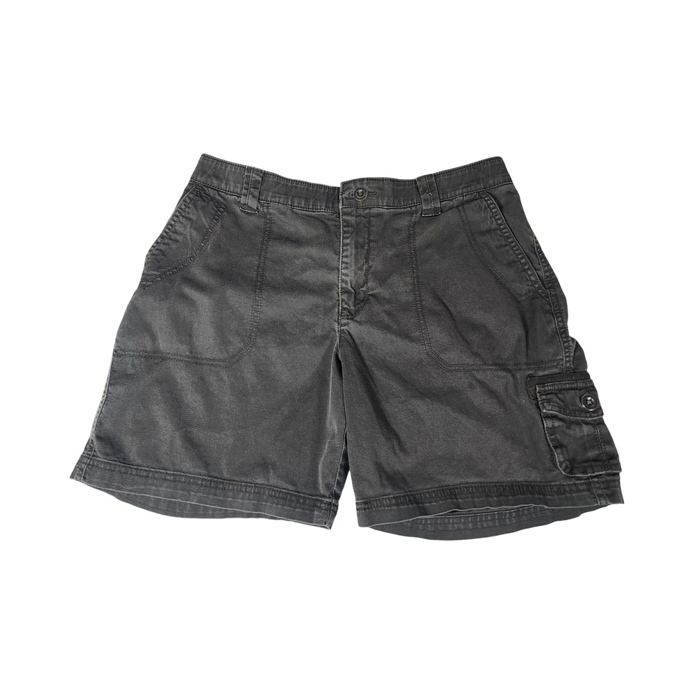 Lee Platinum Label Womens 8P Cargo Shorts Gray Comfort Waistband 460173A